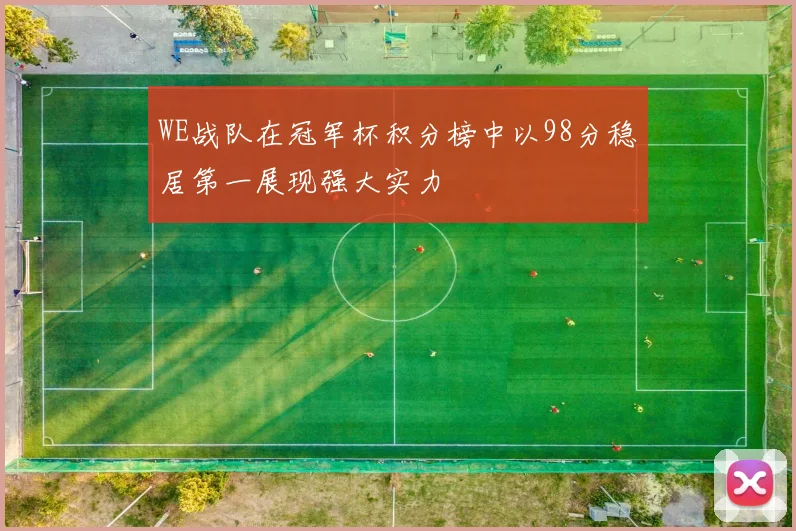 WE战队在冠军杯积分榜中以98分稳居第一展现强大实力
