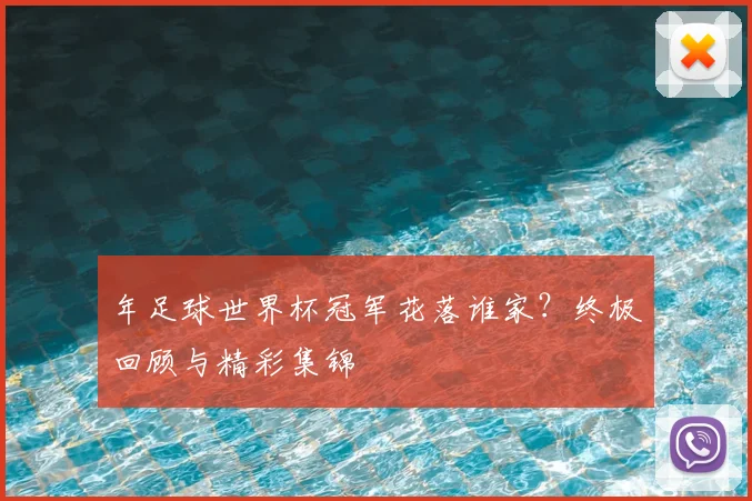 年足球世界杯冠军花落谁家？终极回顾与精彩集锦